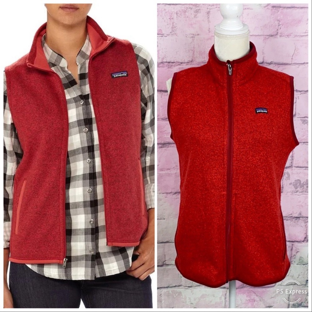 Patagonia women’s better sweater zip up vest Large